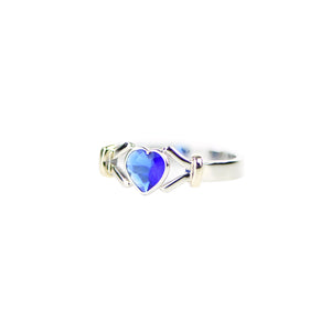 Reframe Ring w/ Sapphire Blue Heart